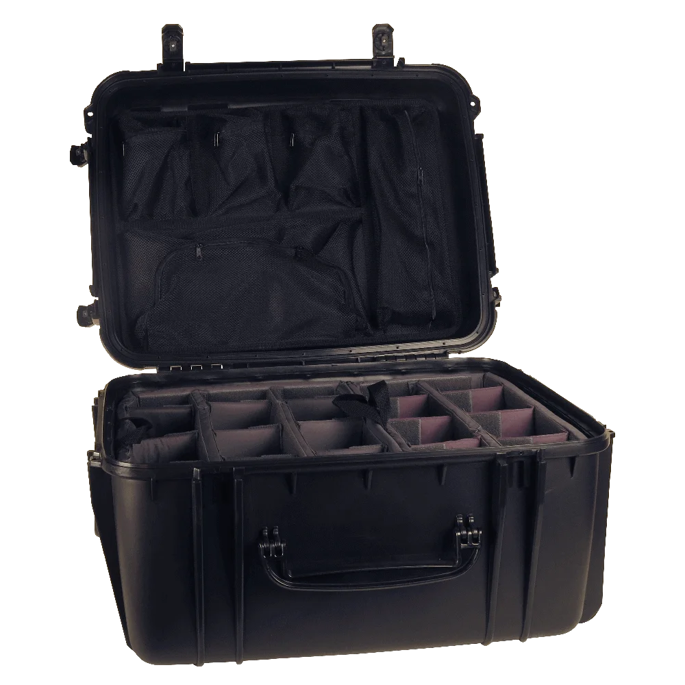 Maleta Seahorse SE1220 con bandeja divisora ajustable y organizador de malla para tapa
